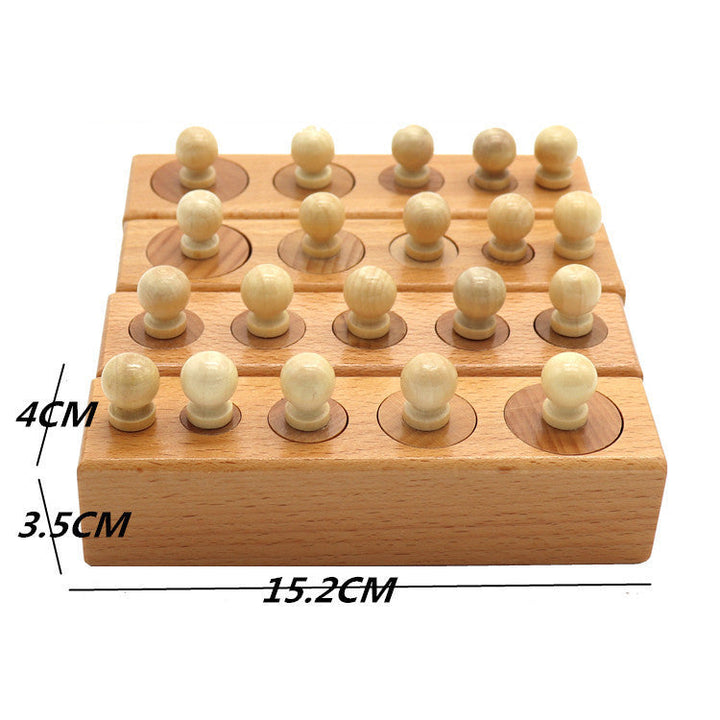 Montessori Wooden Educational Toy Early Learning Building Blocks for Kids Dimensions