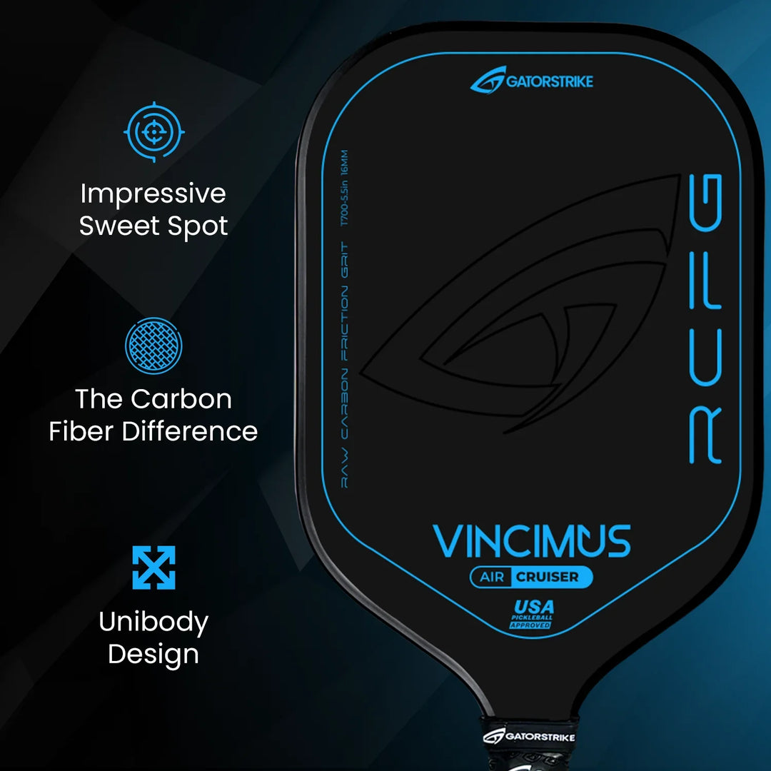 GATORSTRIKE™ Vincimus Air Cruiser Pickleball Paddle Closeup.