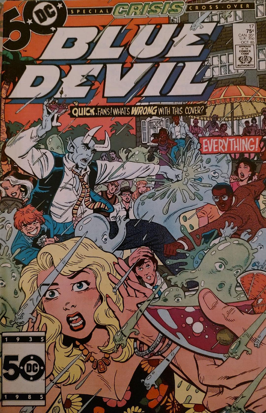 Blue Devil #17 Comic Book Cover