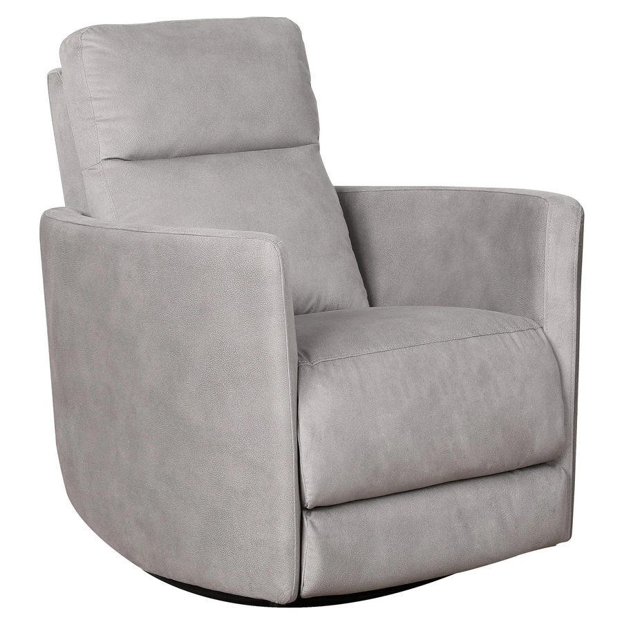 Lawson Swivel Glider Suede Recliner Chair Latte