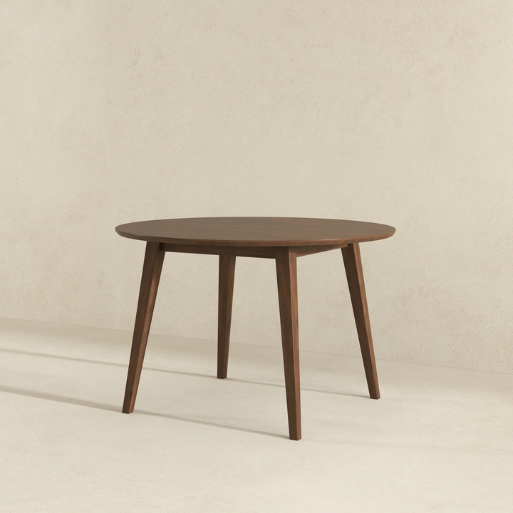 Lara Dining Table (Walnut) Side View.