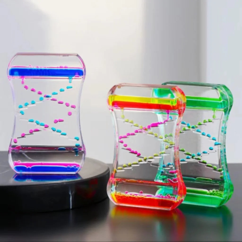 Creative Quicksand Liquid Hourglass Modern Desk and Home Décor Ornament on Desk