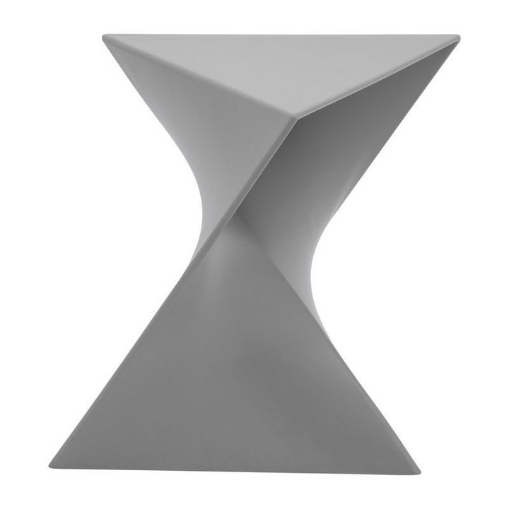 LeisureMod Randolph Modern Side Table Set of 2 Grey Front