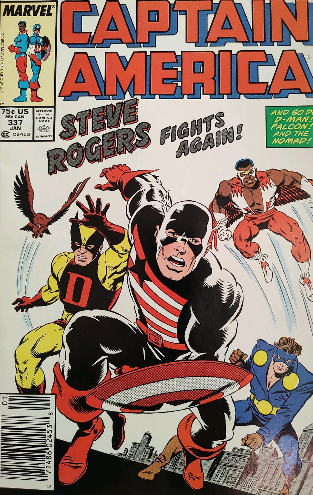 Captain America #337 Comic Book Cover