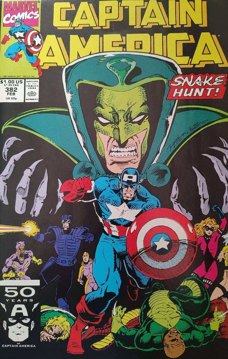 Captain America #382 Comic Book Cover