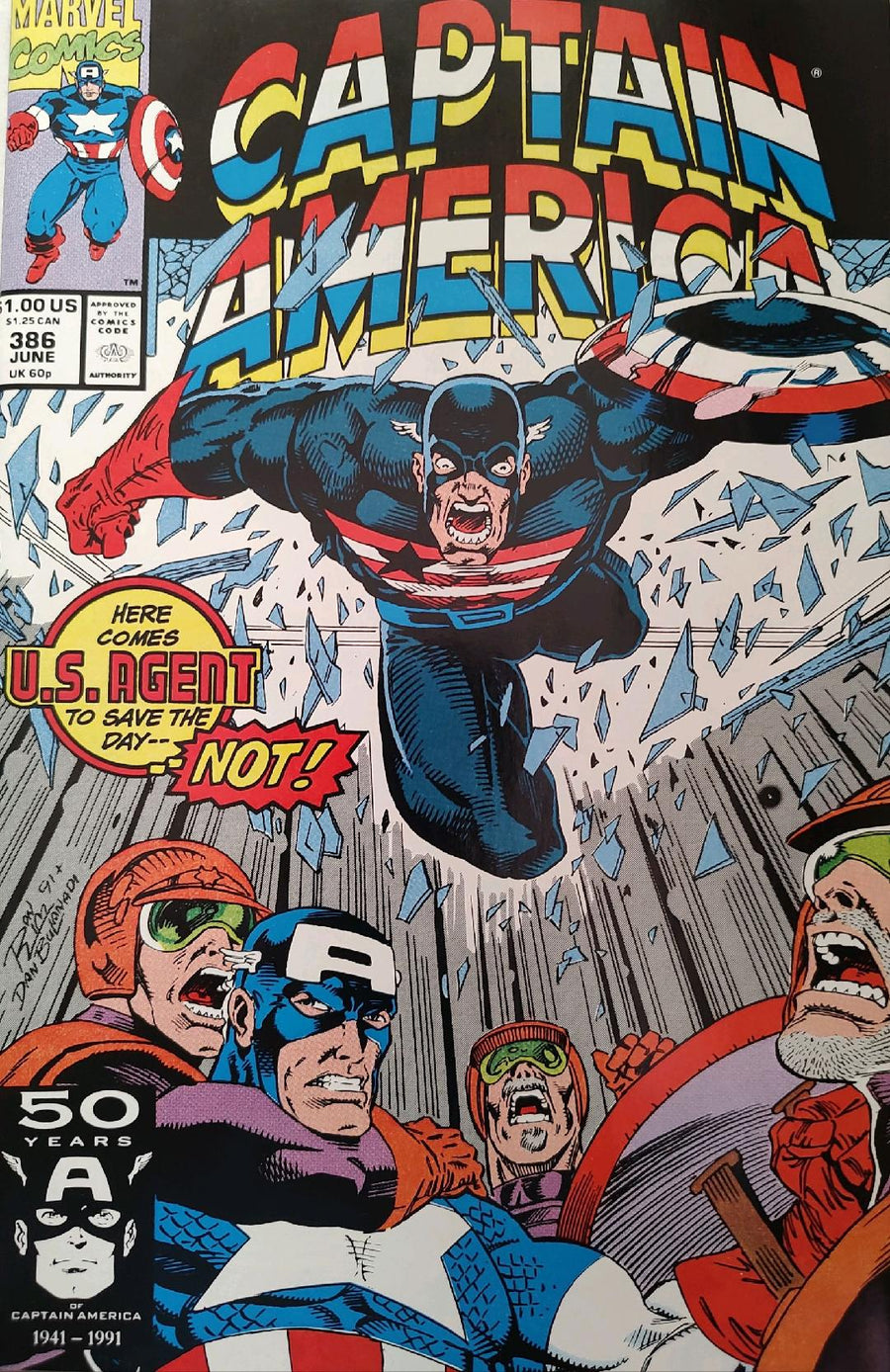 Captain America #386 Comic Book Cover