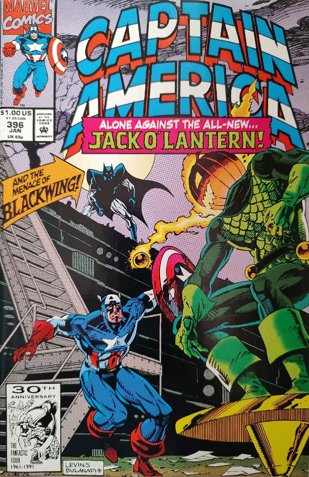 Captain America #396 Comic Book Cover