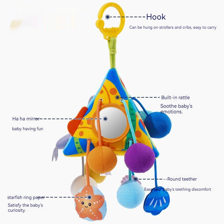 Baby Hanging Toy – Soft Fabric Crib and Stroller Activity Toy