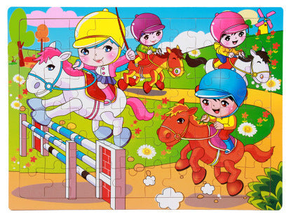 Wooden Animal Puzzle – Educational Jigsaw Toy for Kids