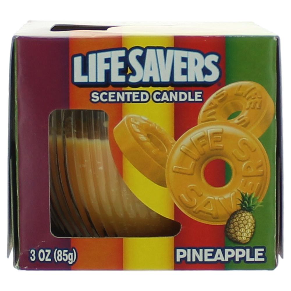 Life Savers Scented Candle 3 oz. Jar - Pineapple