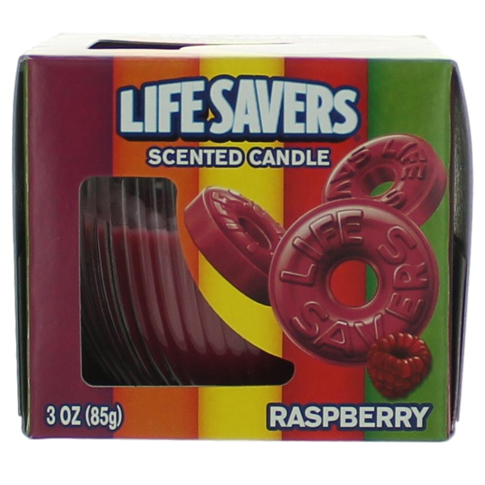 Life Savers Scented Candle 3 oz. Jar - Raspberry