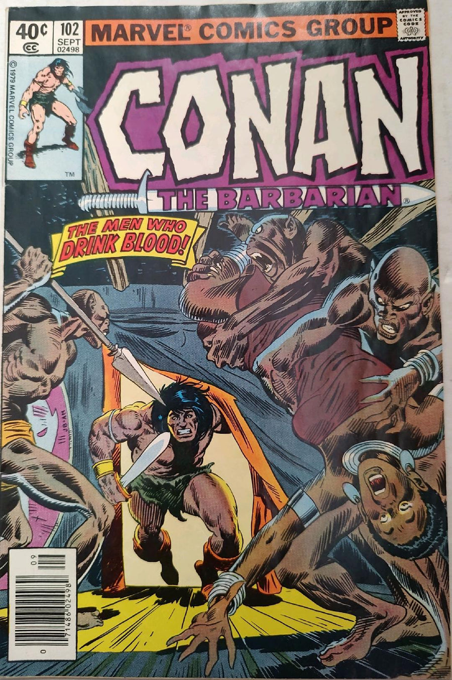 Conan the Barbarian #102 Comic Book Cover