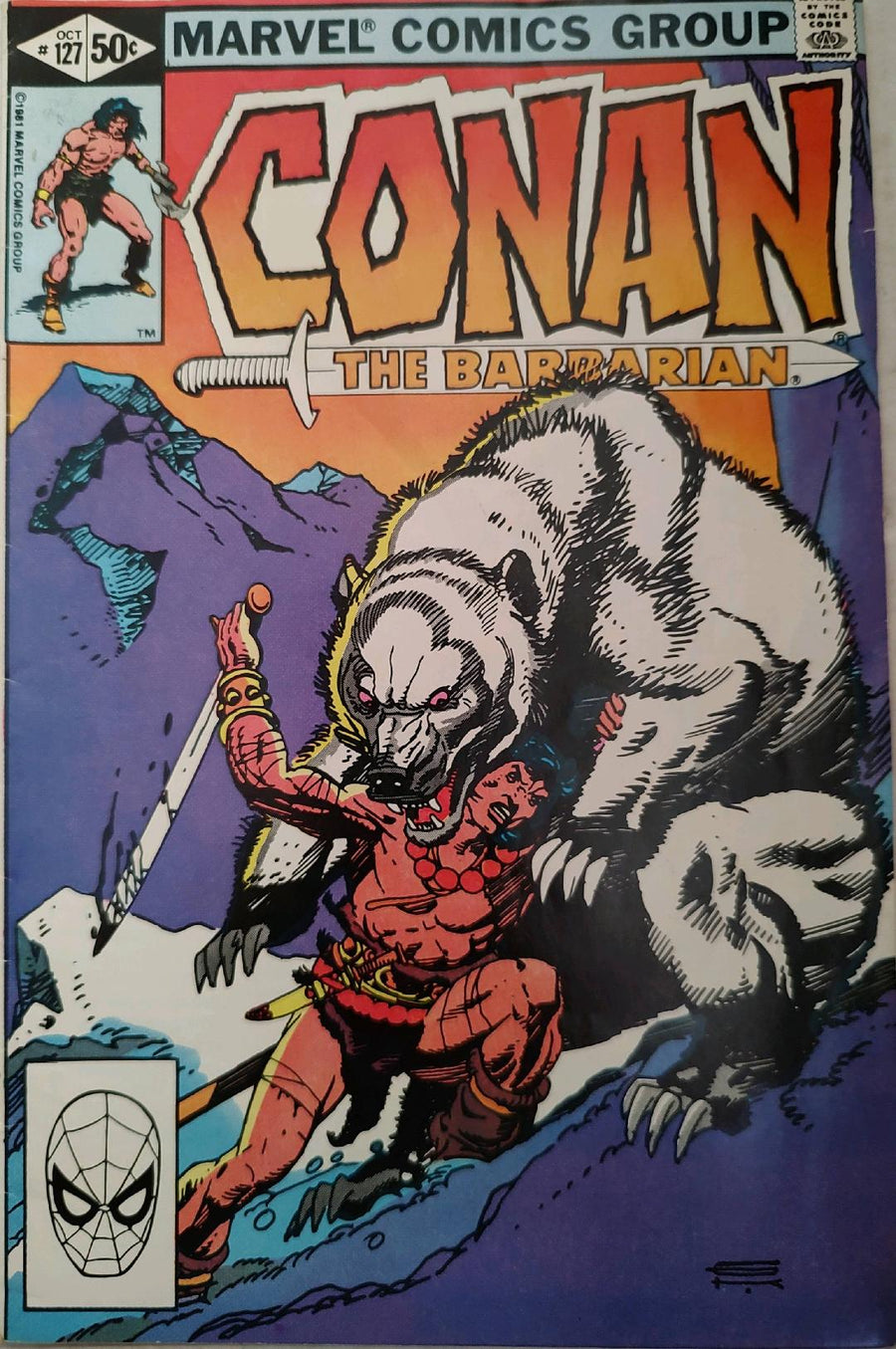 Conan the Barbarian #127 Comic Book Cover