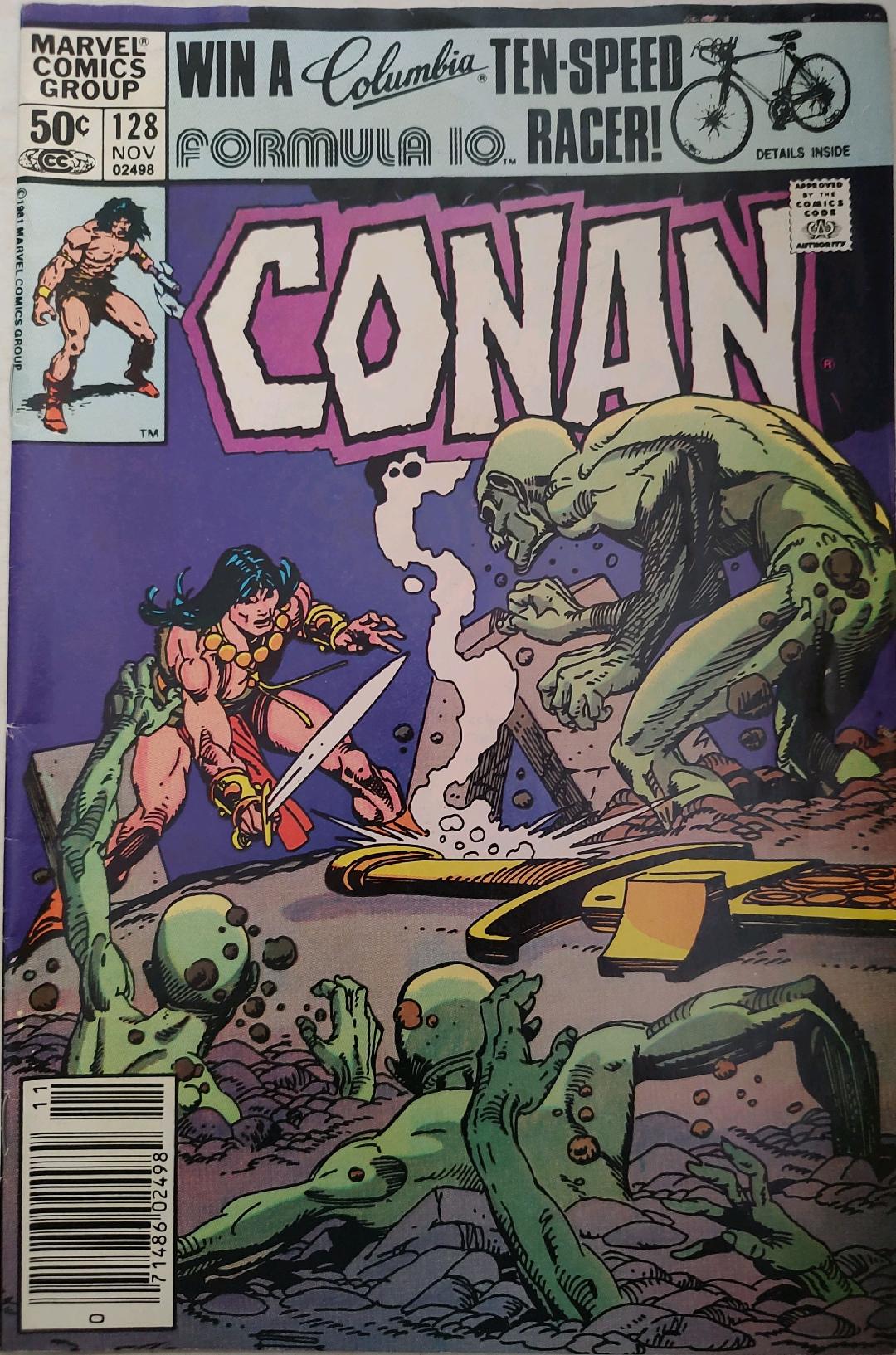 Conan the Barbarian #128 Comic Book Cover