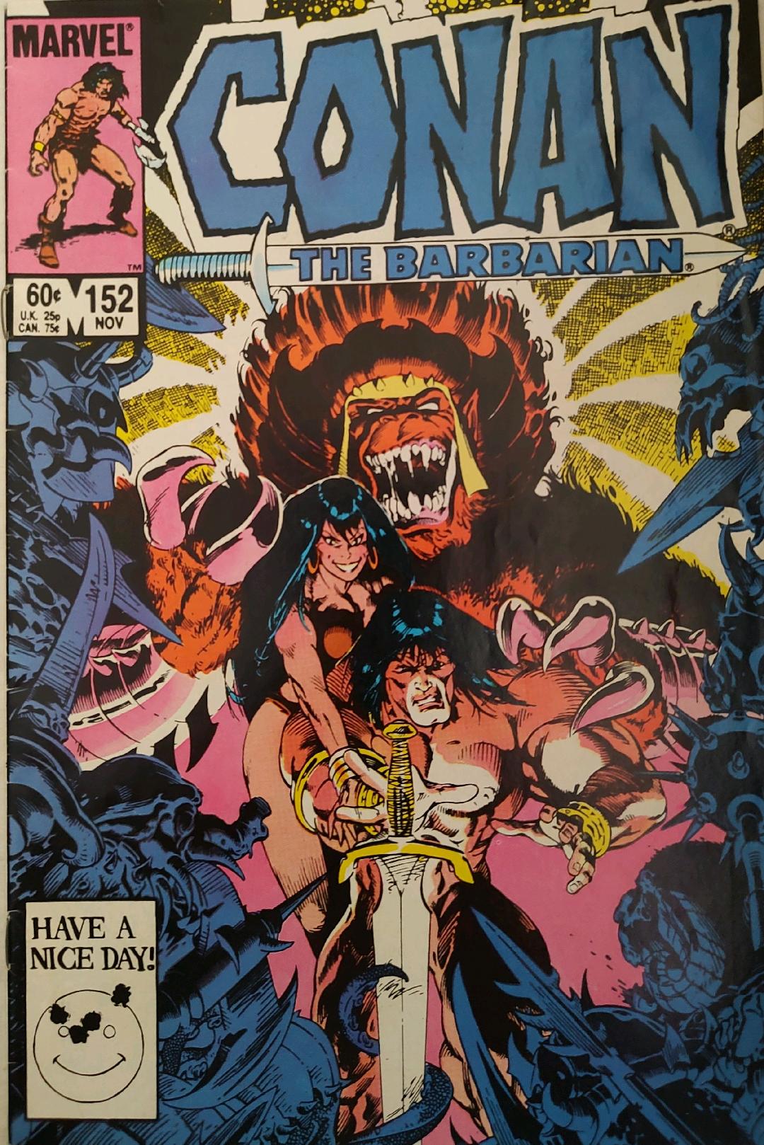 Conan the Barbarian #152 Comic Book Cover