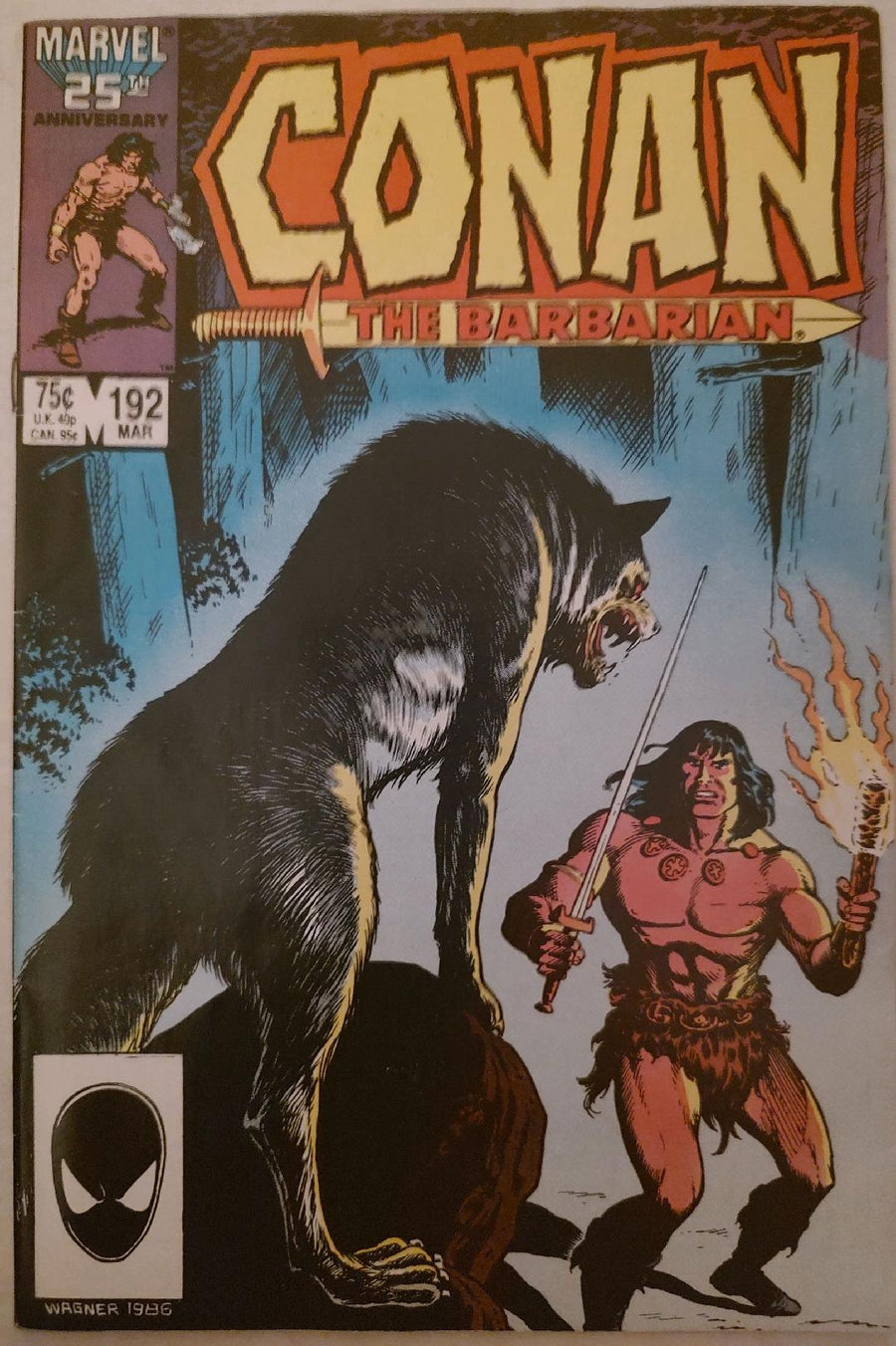 Conan the Barbarian #192 Comic Book Cover