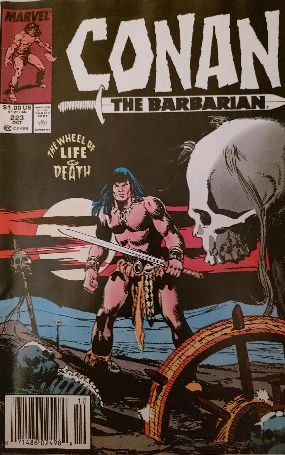 Conan the Barbarian #223 Comic Book Cover