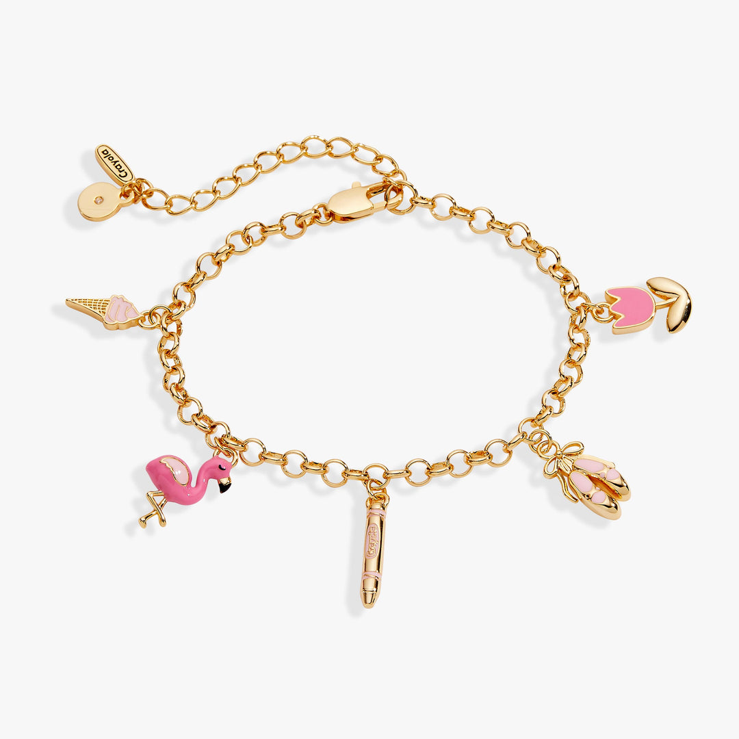 Crayola Tickle Me Pink Charm Bracelet