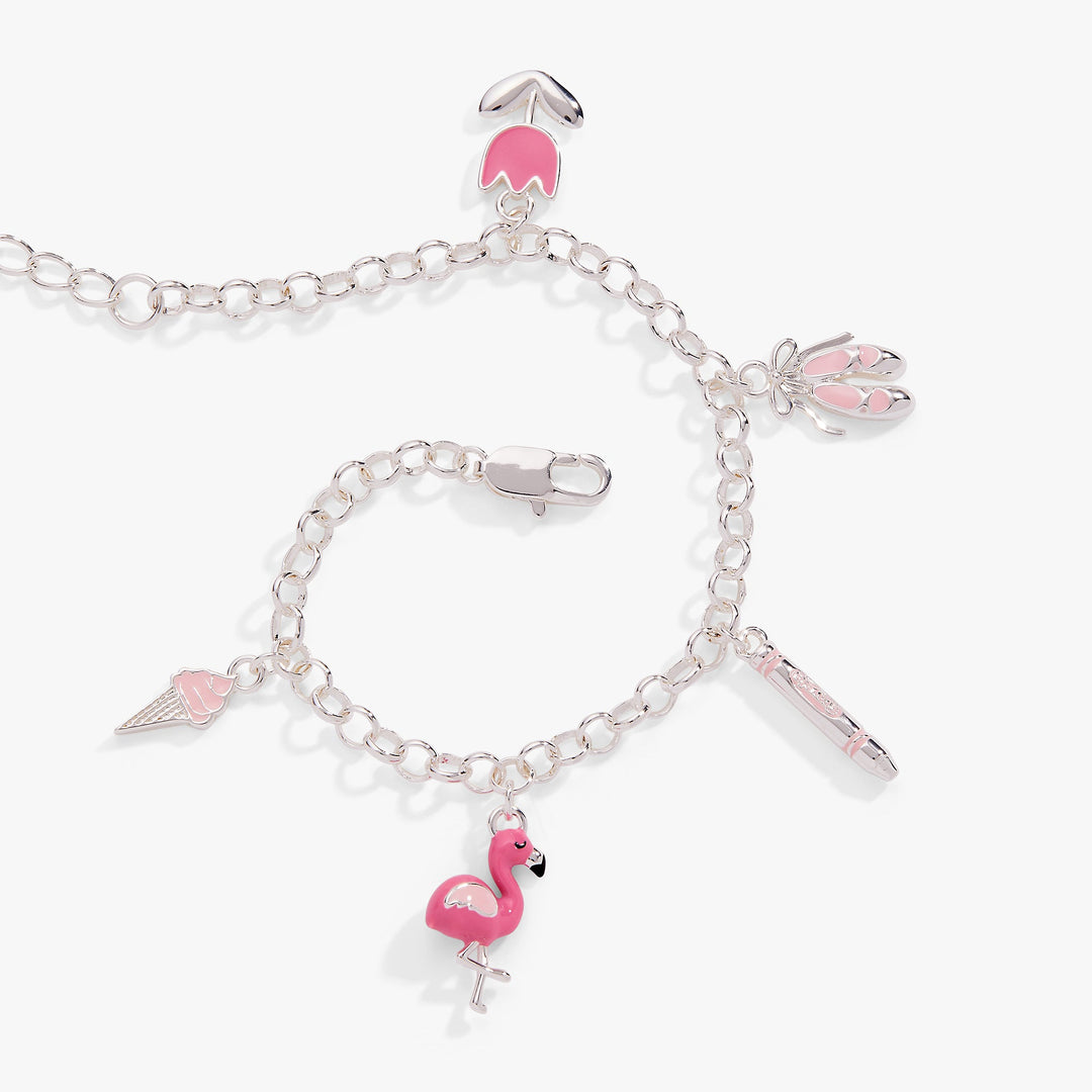 Crayola Tickle Me Pink Charm Bracelet