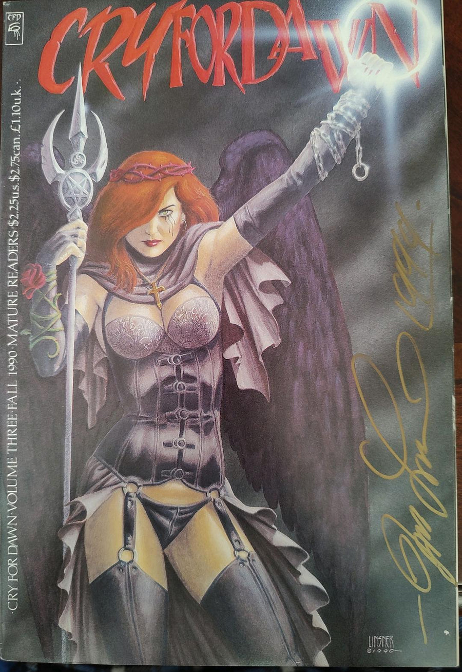 Cry For Dawn #3 Signed Copy Comic Book Cover