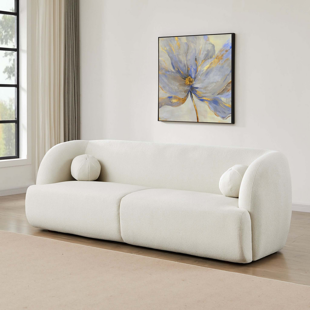 Anna French Boucle Sofa Photo.