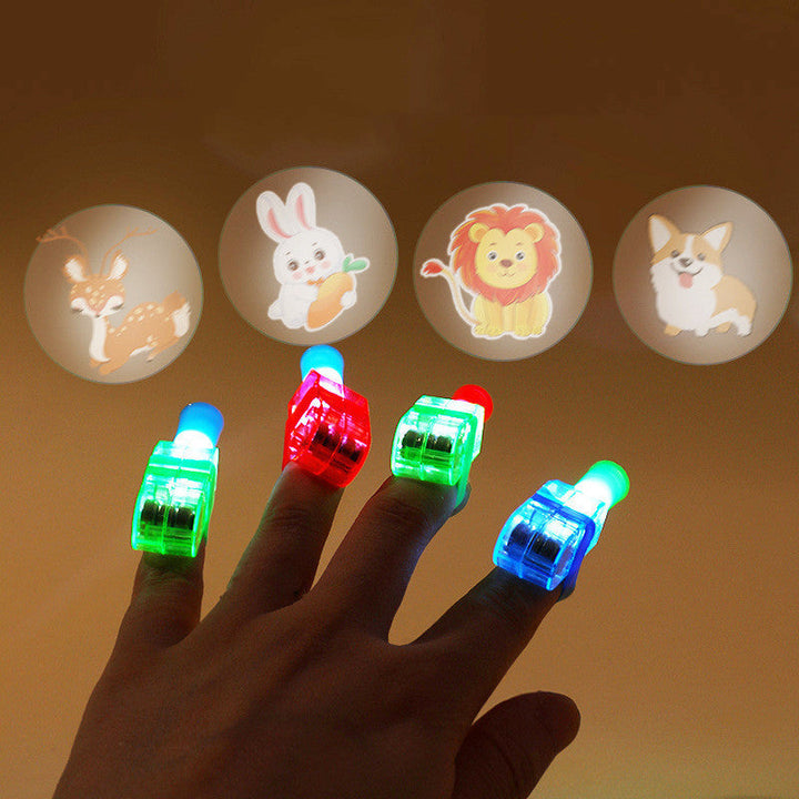 Cartoon Finger Projector – Fun Luminous Toy with 10 Pcs Set