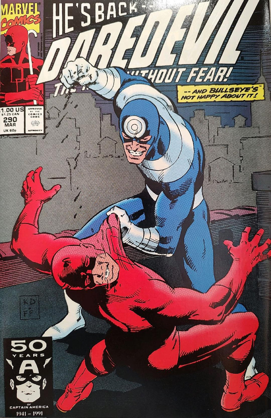 DareDevil #290 Comic Book Cover