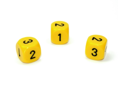Opaque Yellow/black 16mm d3 (d6 w/ 1-2-3 twice) Yellow/black (SOLD PER PIECE)