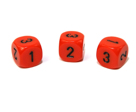 Opaque Orange/black 16mm d3 (d6 w/ 1-2-3 twice) Orange/black (SOLD PER PIECE)