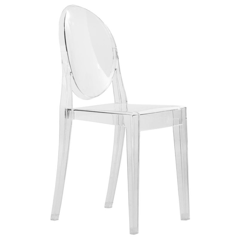 LeisureMod Marion Transparent Acrylic Modern Chair