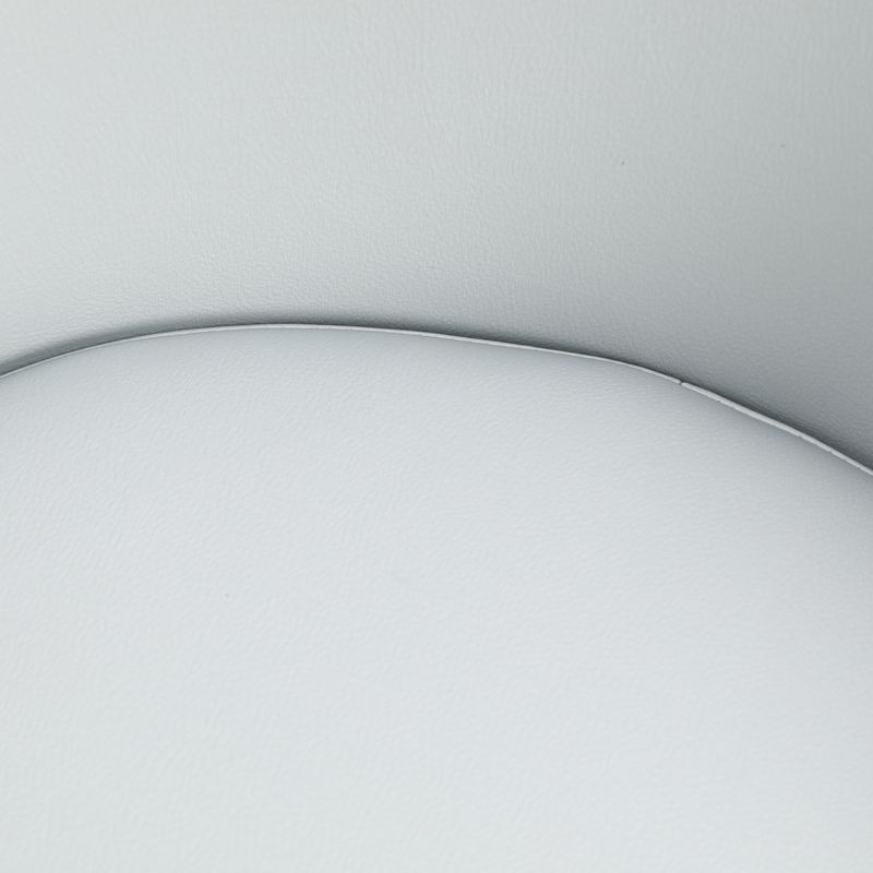 LeisureMod Urbane Collection Modern Dining Chair in Light Grey Details.