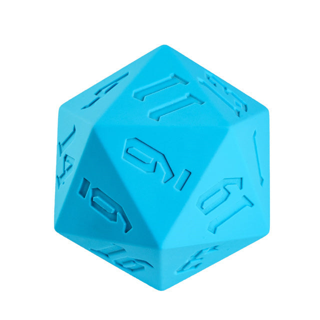 Large Blue Silicone d20 Dice 55mm | RPG Dice Novelty Piece