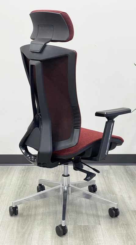 Ergonomic Adjustable Flex-Back Fabric Chair w/ Headrest & Seat Slide Back