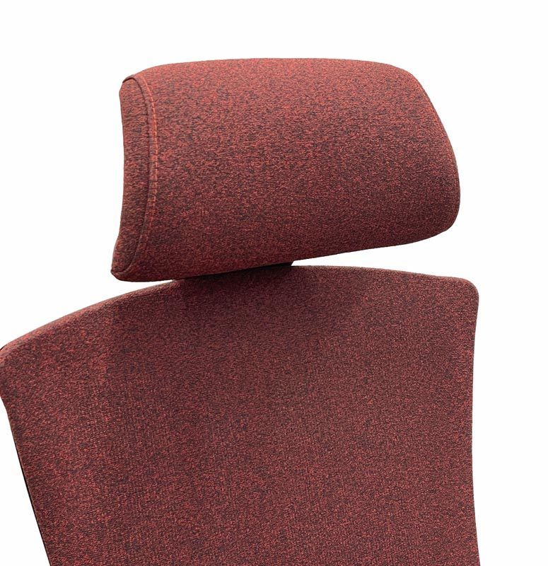 Ergonomic Adjustable Flex-Back Fabric Chair w/ Headrest & Seat Slide Zoomed Headrest