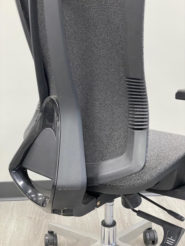 Ergonomic Adjustable Flex-Back Fabric Chair w/ Headrest & Seat Slide Zoomed Back