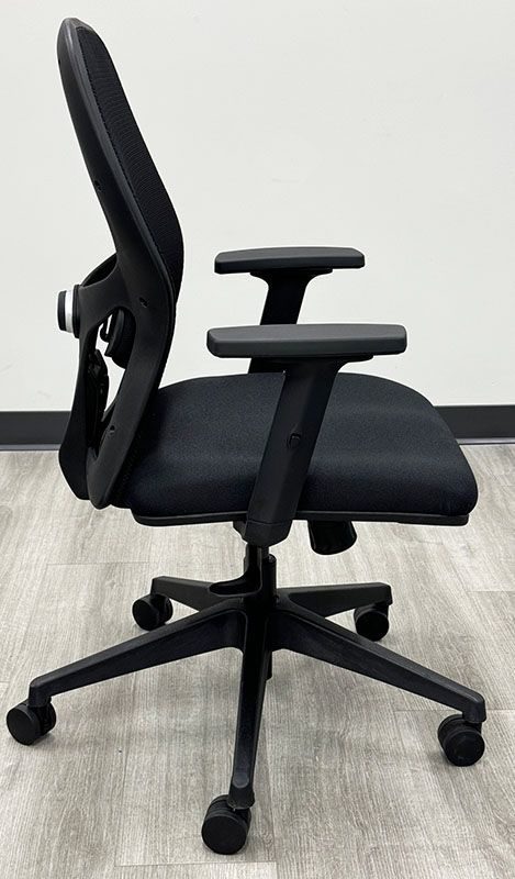 Ergonomic Mesh Back Ultra Office Chair with Sliding Armrests Side