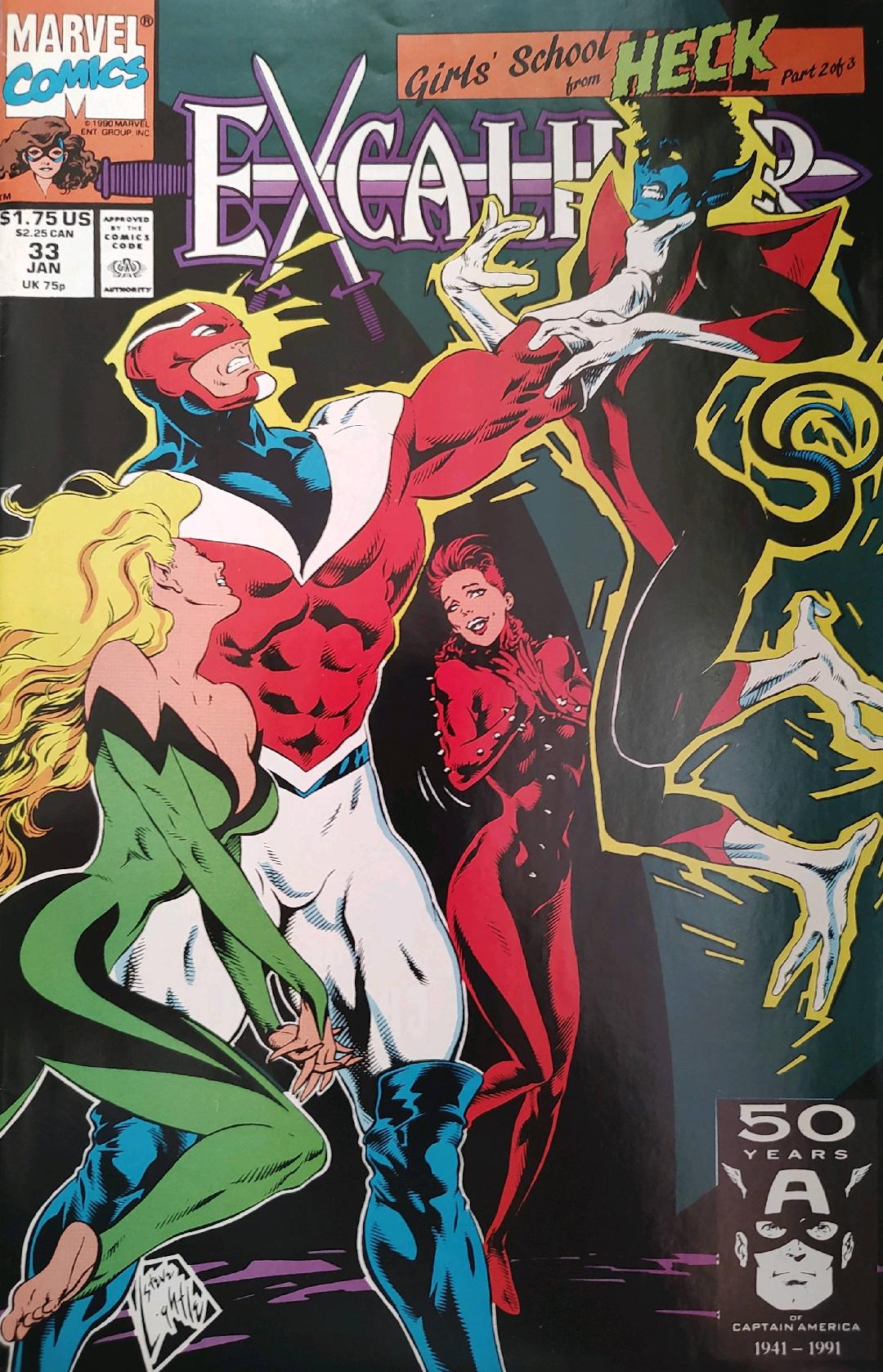 Excalibur #33 Comic Book Cover