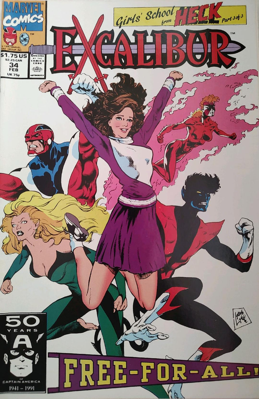 Excalibur #34 Comic Book Cover
