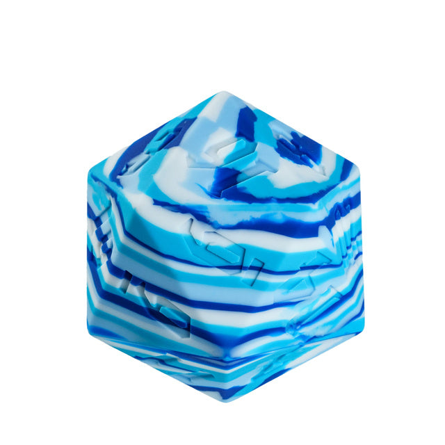 Large Arctic Blue Silicone d20 Dice 55mm | RPG Dice Novelty Piece
