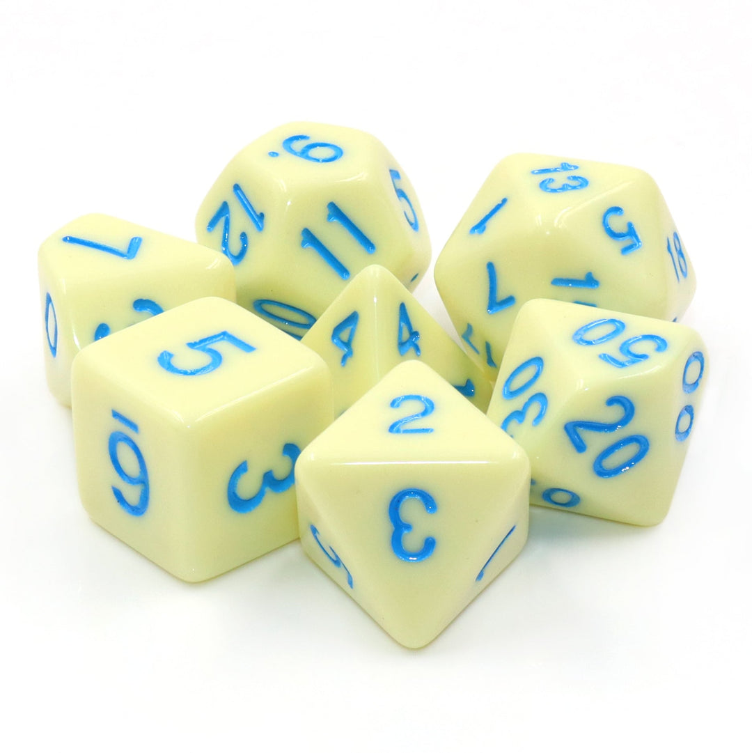 Egg Shell Robin 7-Dice Set