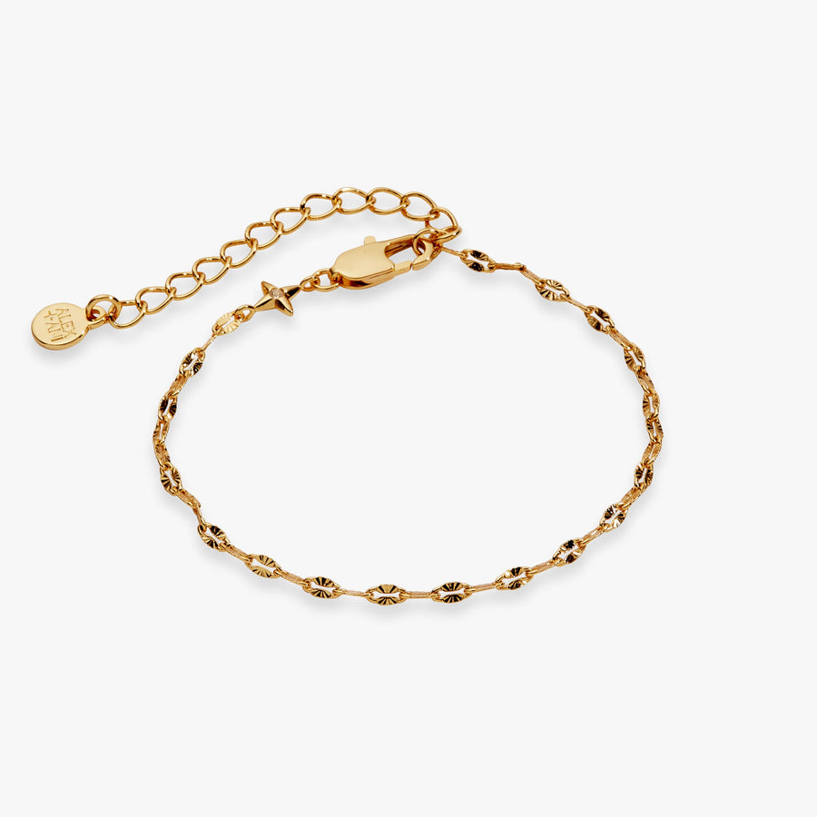 Multi-Faceted Chain Bracelet