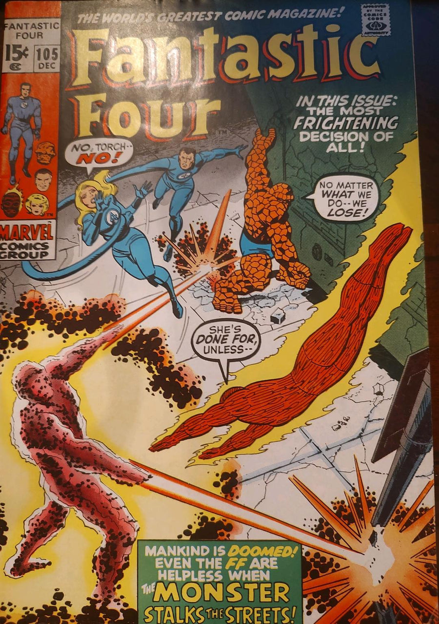Fantastic Four #105 Comic Book Cover