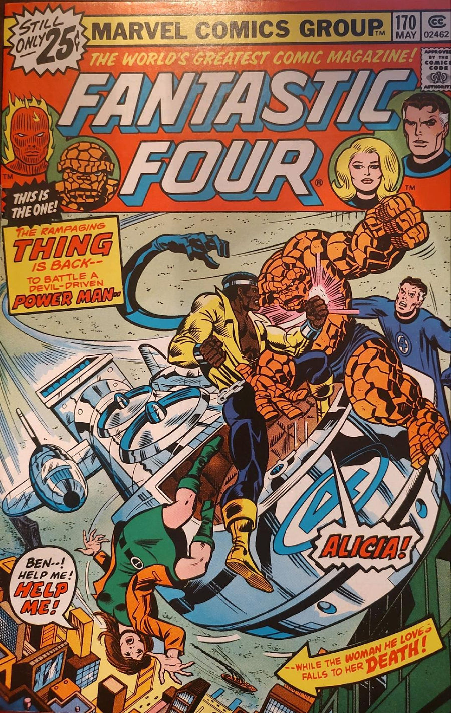 Fantastic Four #170 Comic Book Cover
