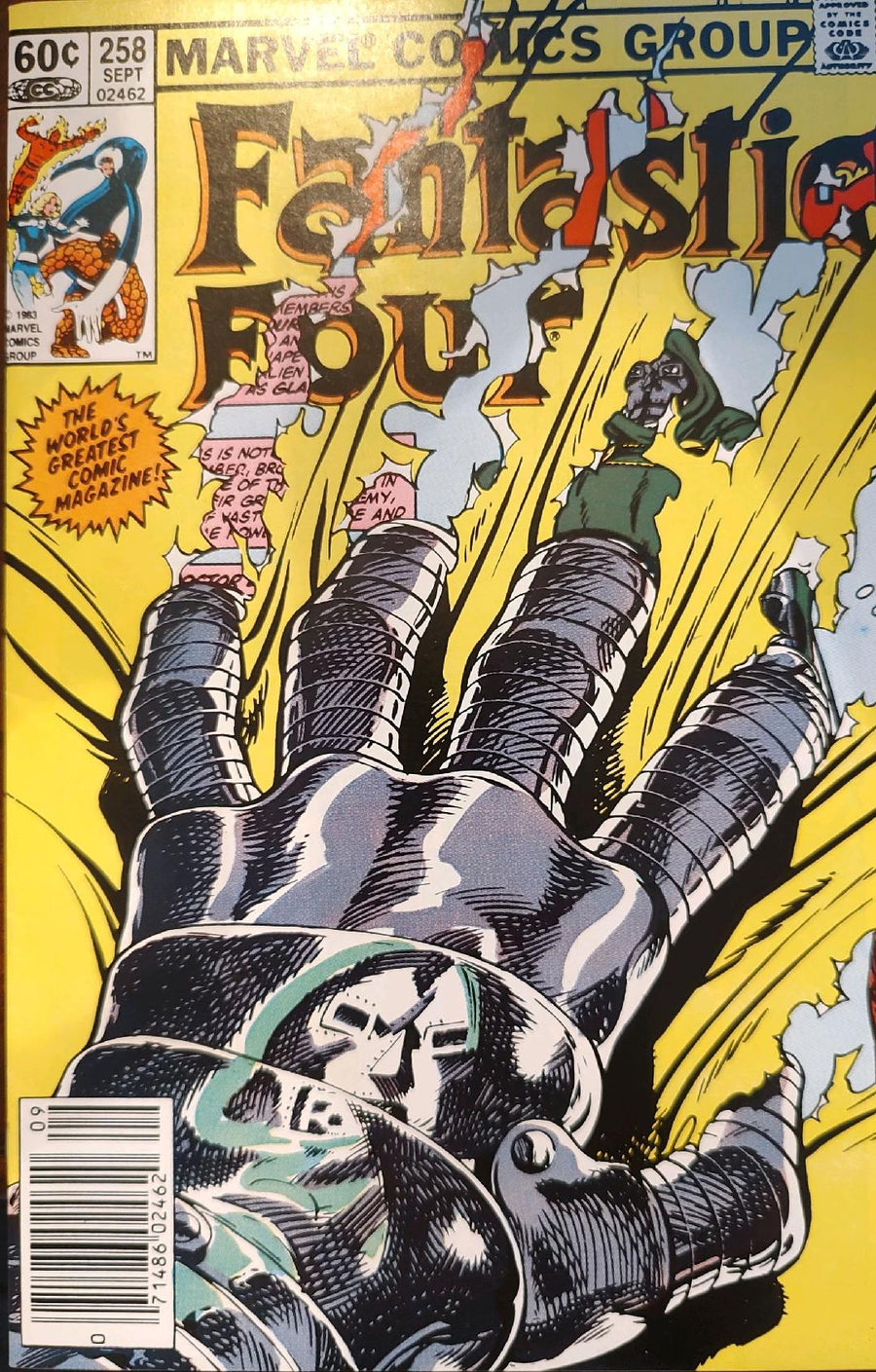 Fantastic Four #258 Comic Book Cover