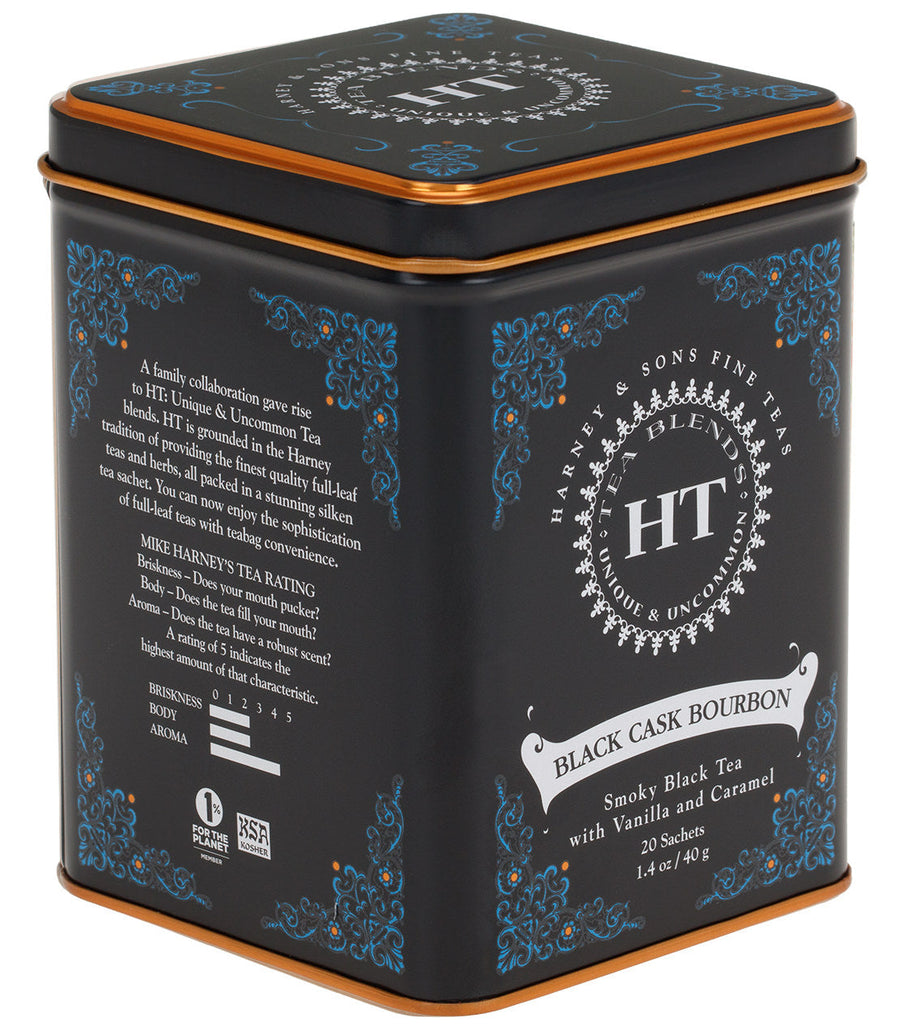 Black Cask Bourbon Tea HT Tin of 20 Sachets