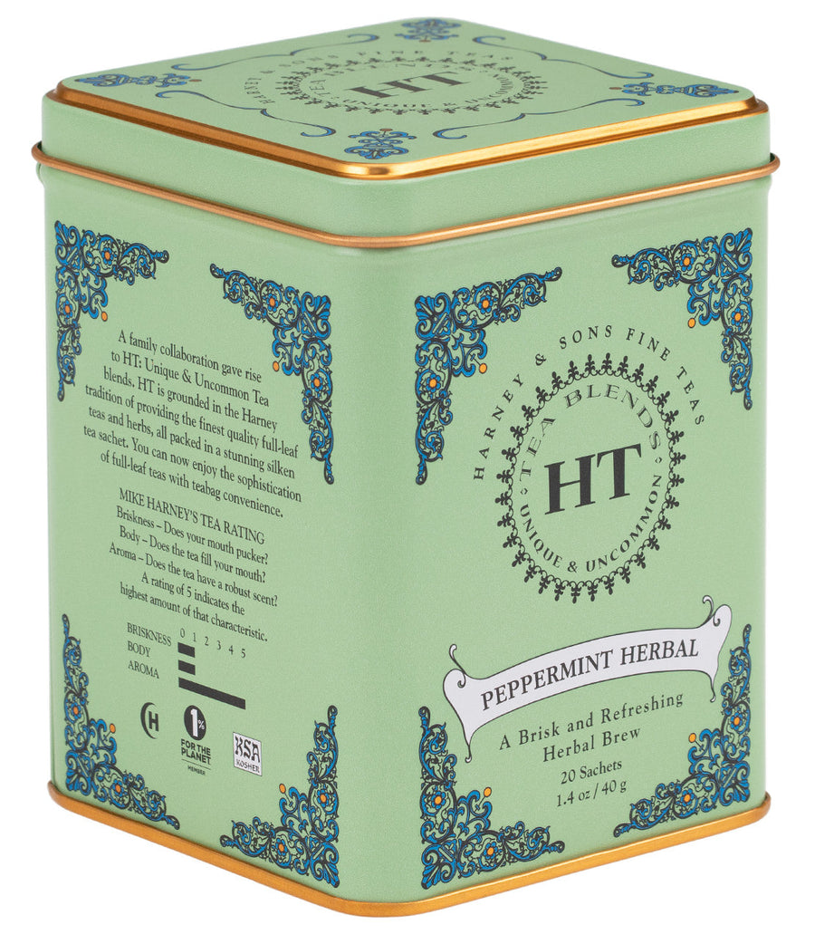 Peppermint Herbal Tea HT Tin of 20 Sachets