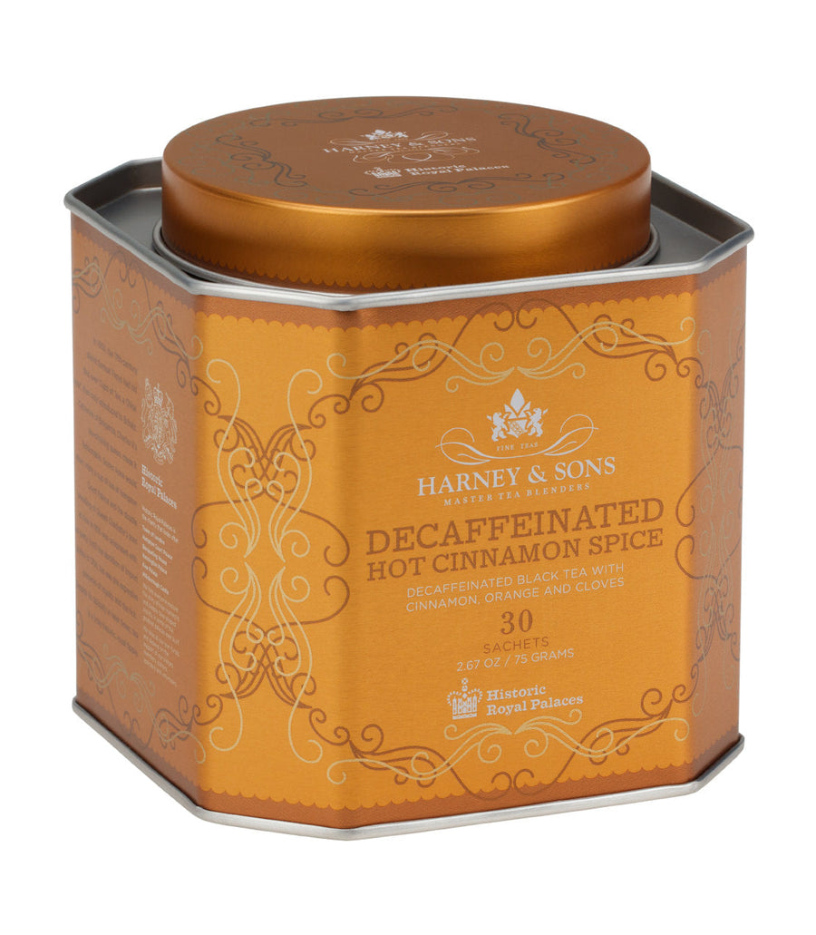 Decaf Hot Cinnamon Spice Tea HRP Tin of 30 Sachets
