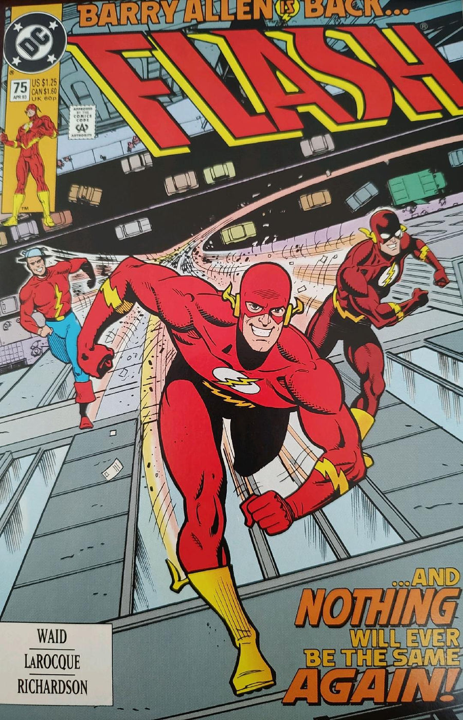 Flash #75 Vol 2 1993 Comic Book Cover