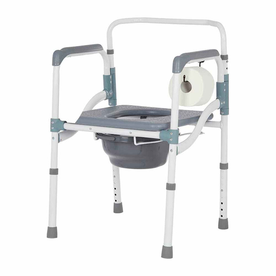 Lifestyle Health Care Premium 3 in 1 Aluminum Folding Commode Chair