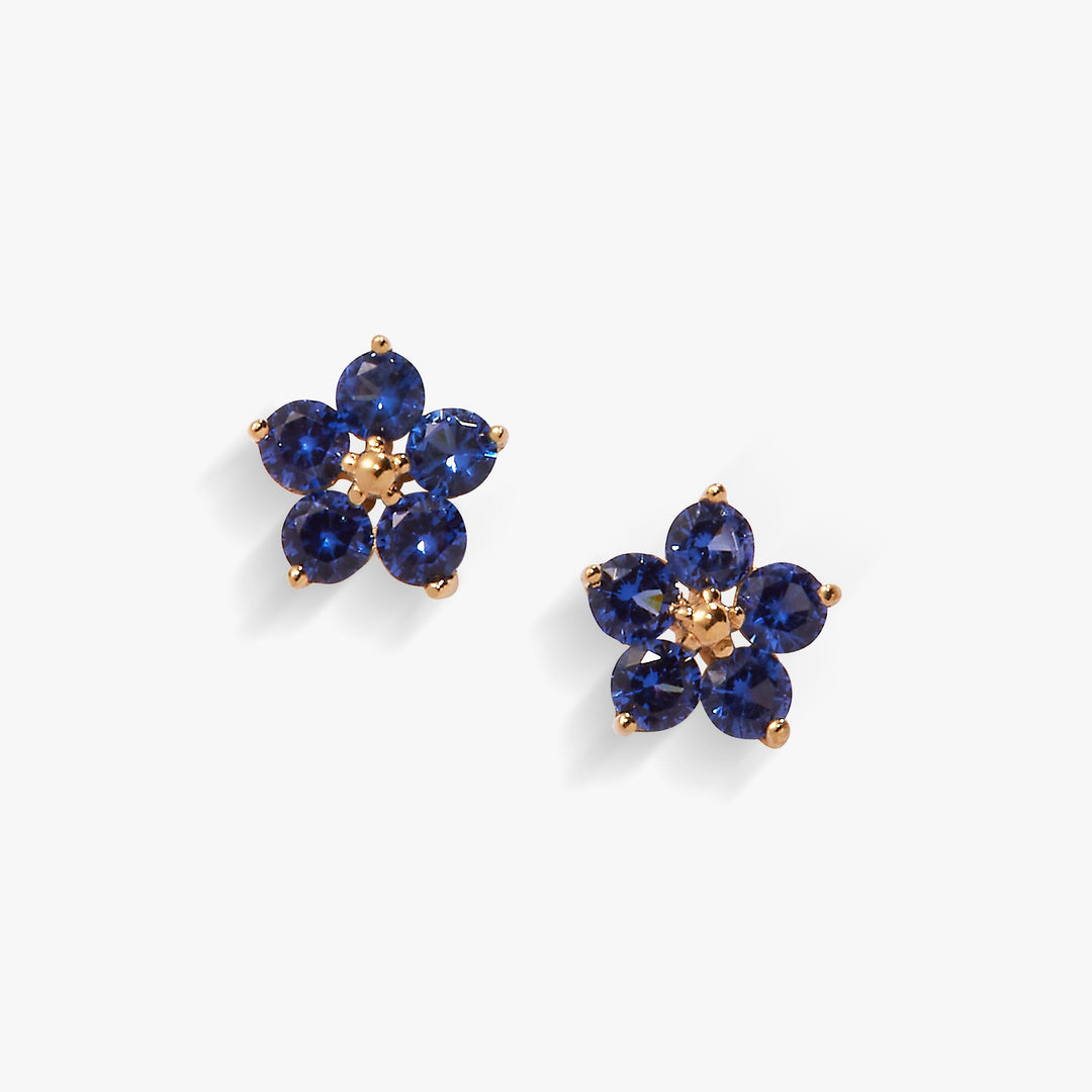 Crystal Forget-Me-Not Flower Earrings